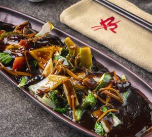 Traditional Thai Basil Vegetables with Fresh Chilli