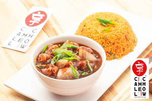Veg Schezwan Fried Rice And Chilli Cauliflower