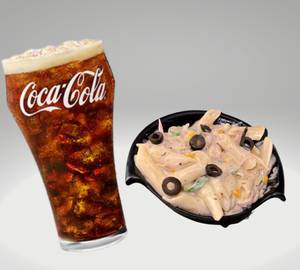 White Sauce Pasta & Coke Combo