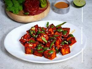 Dry chilli paneer
