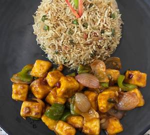 Chilli paneer with fried rice combo