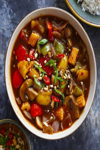 Veg Hot Garlic Thali
