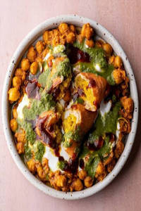 Samosa Chhola Chaat 1pc