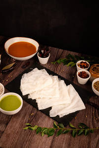 Neer Dosa (no Chutney, Sambar)