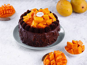 Alphonso Mango Chocolate Cake