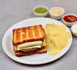 Omelette's, Chicken Salami & Cheese Sandwich [3 Layer]