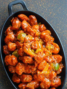 Chilli Soya Chaap - Dry