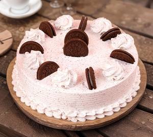 Eggless Orio White Forest Cake 500 Gram