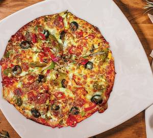 Fully loaded pizza