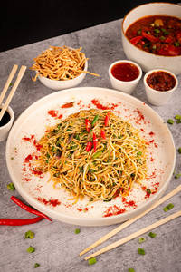 Veg Chilly Coriander Noodles