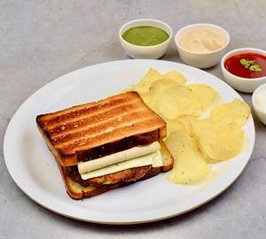 Omelette, Chicken Salami & Cheese Sandwich [2 Layer]