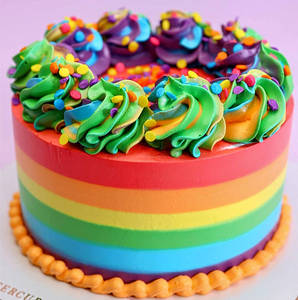 Rainbow Chocolate Cake 1/2kg