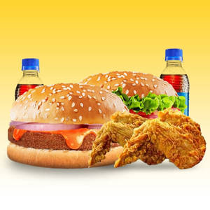 Crispy Chicken Burger + Butter Chicken Burger Combo