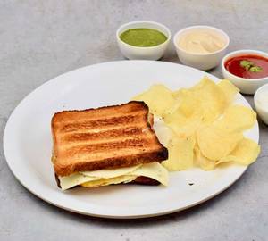 Egg, Chicken Salami & Cheese Sandwich [2 Layer]