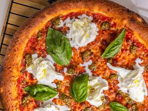 Pesto Burrata Pizza