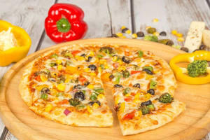 Corn And Mushroom Pizza