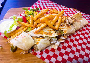 Chicken Shawarma With French Fries