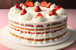 Strawberry cake [500 grams]