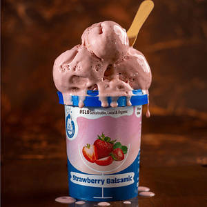 Strawberry Balsamic Ice-cream