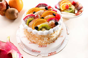 Father's Day  Fresh Fruit Cake 500g