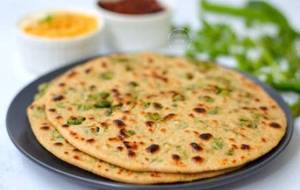 2 mater paratha  with curd