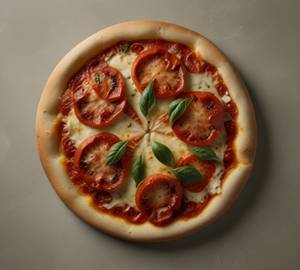 Tomato and onion pizza
