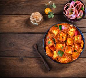 Paneer butter masala and rice