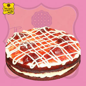Berry Much In Love Red Velvet Waffle Cake