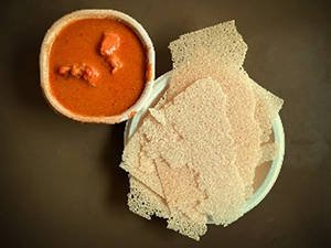 Kori Roti + Chicken Karavali Curry (2pc)