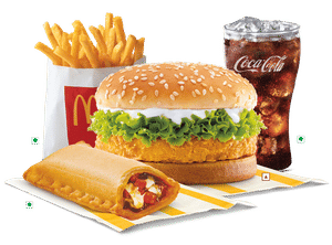 McChicken Burger+Small Fries +Small Coke+McPuff