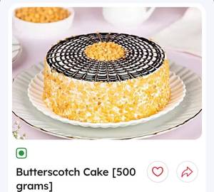 Butterscotch cake [500gms]