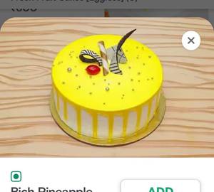 Pineapple classic cake [500gms]