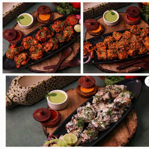 Chicken Tandoori Full PLATTER ( Chk Tikka 8pc + Chk Malai Tikka 8pc ))
