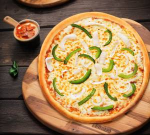 Onion & capsicum cheese pizza