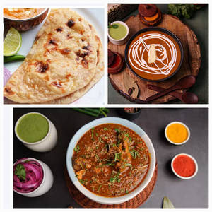 Rarrah Chk 300ml + Dal Makhani 300ml + 4 Roti