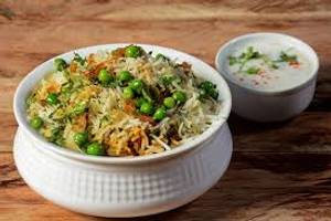 Veg Biryani with Raita