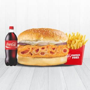 Me 3 ( Mac N Cheese Burger + F. Fries + Drink )