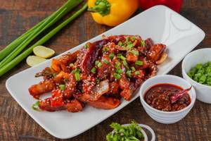 Honey chilli potato