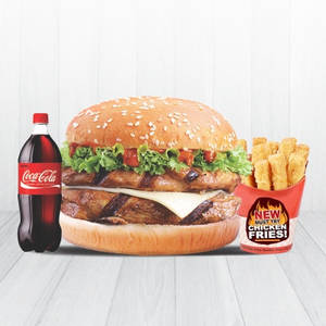 Me 14 ( Db Grilled Chicken Burger + C. Fries + Drink )