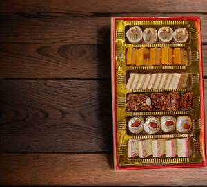 Kaju & Khoya Burfi Assorted ( 1 Box, 750 Grams )