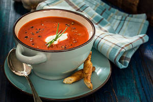 Cream of tomato soup