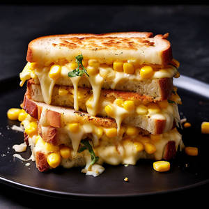 Corn And Cheese Grilled Sandwich