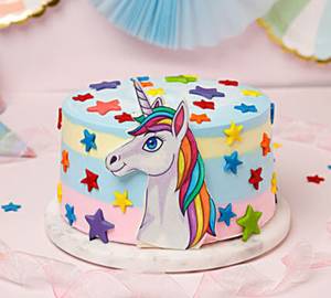Eggless Unicorn Theme Truffle Cake 500Grm