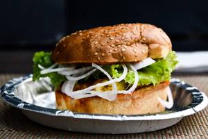 Fussion veg burger without cheese 