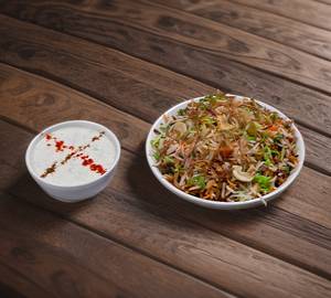 Haldi Special Biryani with Raita
