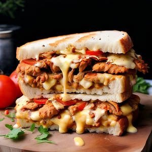 Tandoori Chicken Cheese Grilled Sandwich