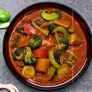 Sliced Vegetables in Sauce