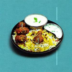 Biryani  Boondi Raita