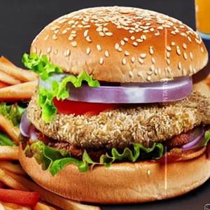 Chicken Mushroom Cheese Burger
