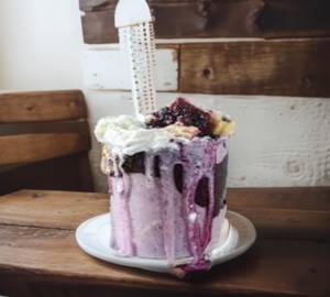 Black Currant Shake with IceCream